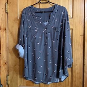 Torrid Ostrich blouse
